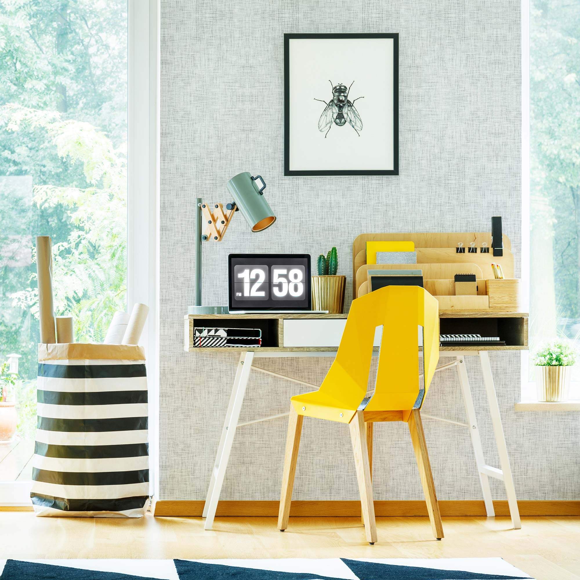 White and Black Peel & Stick Removable Wallpaper - Self-Adhesive Decorative Wall Covering for Bedroom, Living Room, Kitchen, and Office Decor