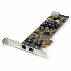 StarTech Dual Port PCI Express Gigabit Ethernet Network Card - High Speed 2-Port PCIe LAN Adapter for Desktop PCs | Ideal for Gaming, Server, and Office Workstations