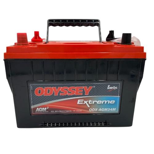 Odyssey Battery 34M Group Size ODX AGM34M PC1500 850CCA 65Ah - High Performance AGM Battery for Cars, Trucks, Marine & Power Sports