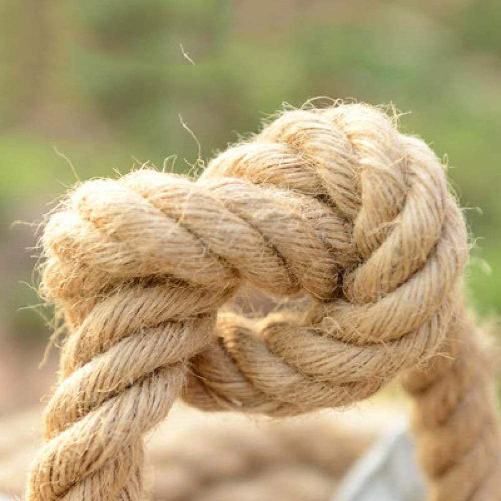 Natural Jute Rope 24mm/26mm/28mm/30mm - Eco-Friendly Hemp Twine for Nautical Decor, Garden Landscaping, DIY Railings & Home Projects - 20m Tan/Brown Burlap Rope (Perfect for Coastal Themed Weddings, Farmhouse Decor & Outdoor Crafts)