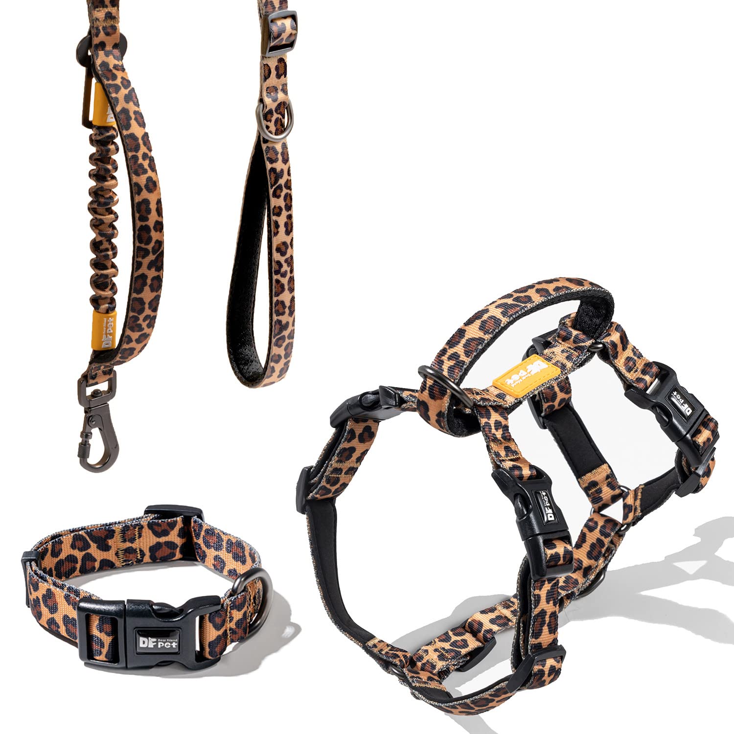 **Premium No-Pull Dog Leash & Collar Set - Front Clip Harness, Bungee Leash with Traffic Handle & Martingale Loop - Adjustable Vest Harness for Small, Medium & Large Dogs - Perfect for Running, Training & Car Safety (Purple)**    *(Ideal for daily walks, jogging, obedience training, and secure car rides with your pet!)*