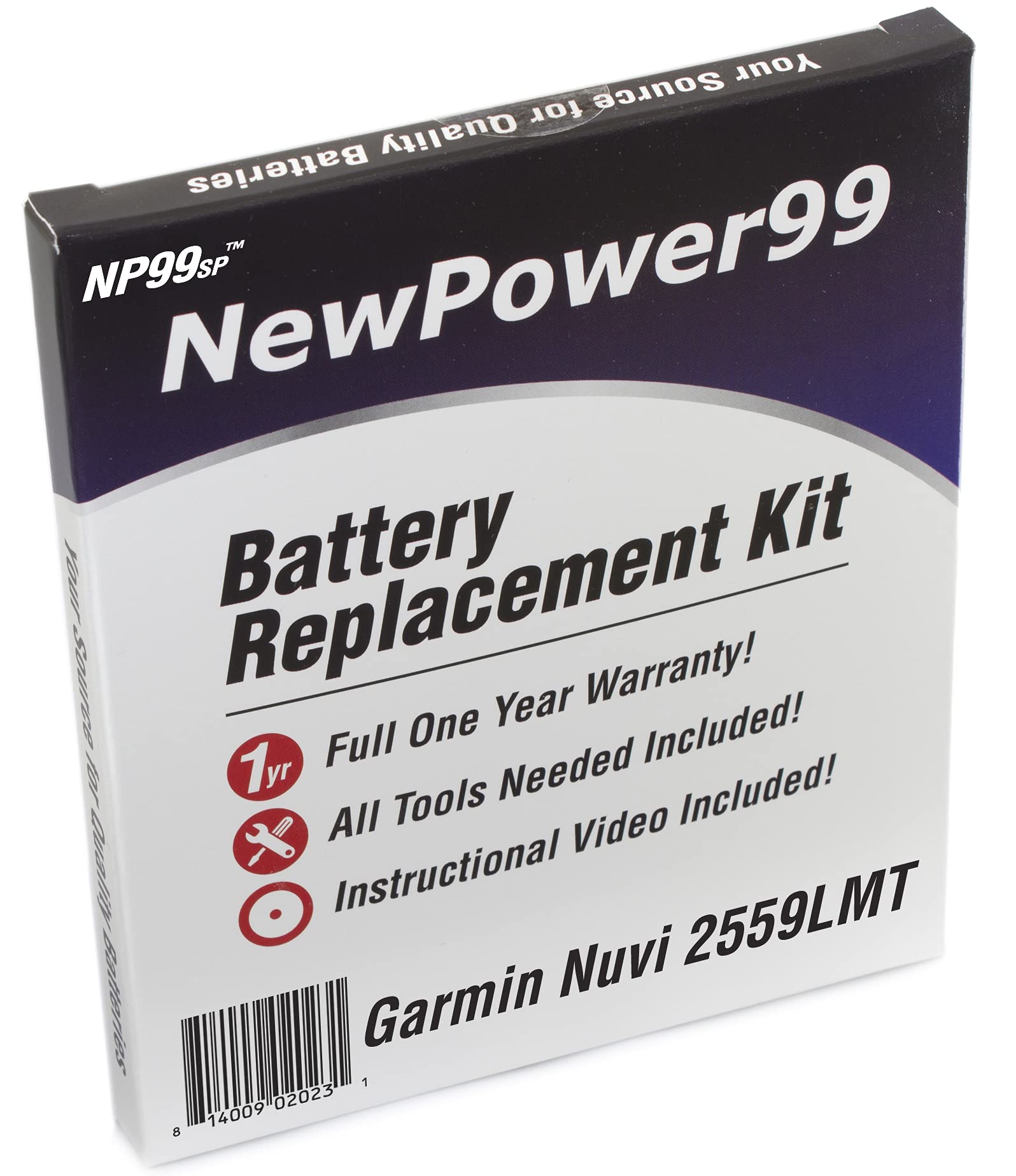 Garmin Nuvi 2559LMT Battery Replacement Kit - Includes New Battery, Step-by-Step Video Instructions & Tools | DIY GPS Repair for Road Trips & Navigation