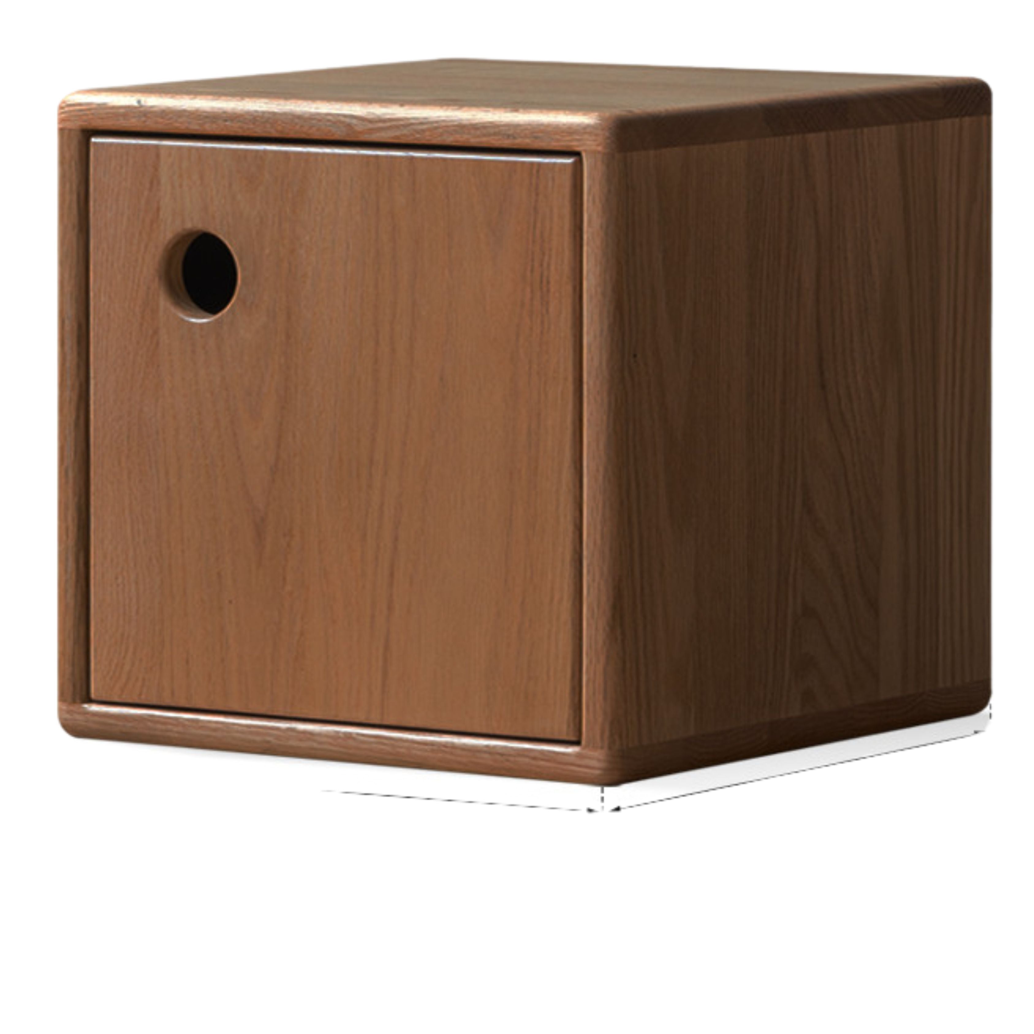 13.8x11.8x13.8 inch / 35x30x35 cm / walnut  color / oak element cabinet with door and no decoration