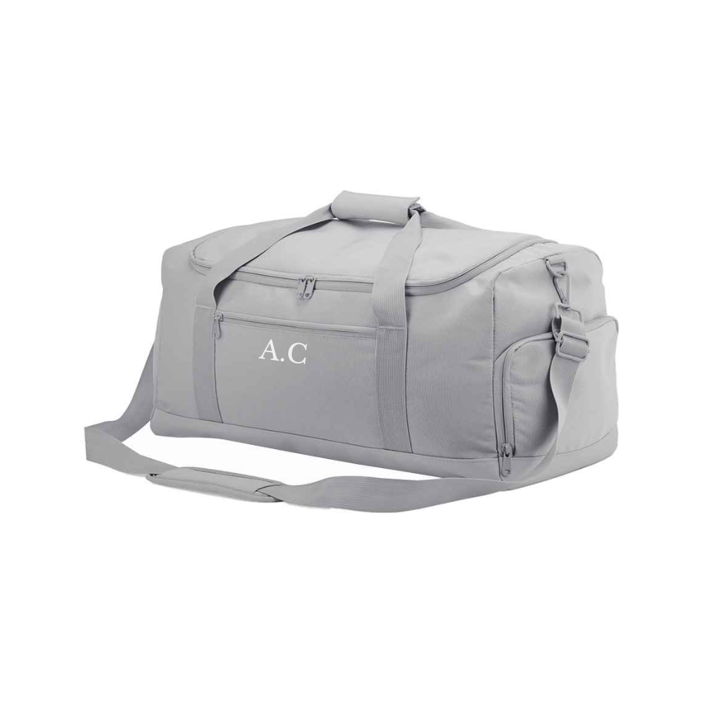 Personalized Boston Initial Medium Holdall Duffle Bag - Custom Monogram Travel Bag for Gym, Weekend Getaways & Sports Gear Storage