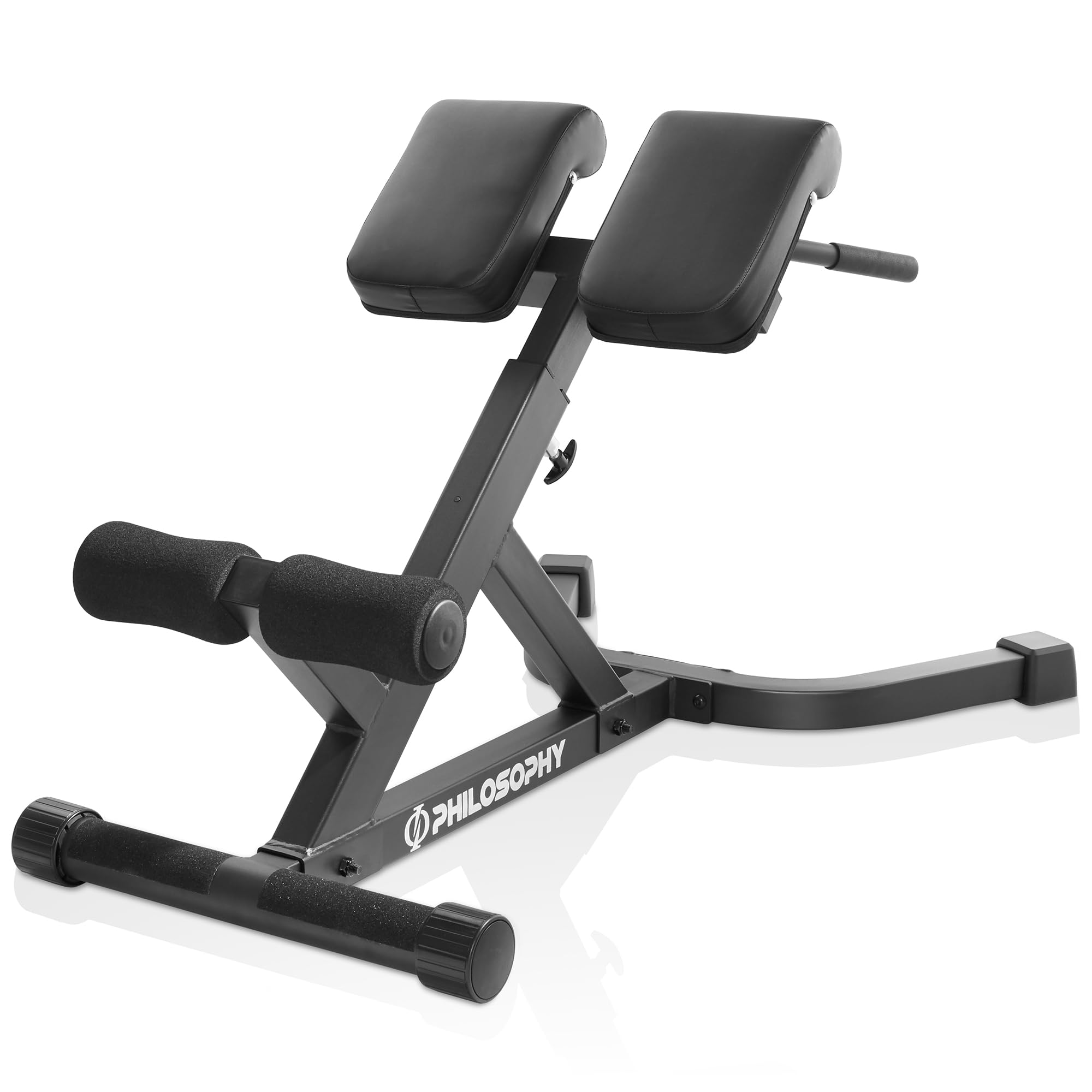 Philosophy Gym Hyper-Extension Roman Chair - Adjustable Lower Back Bench for Home & Commercial Use | Perfect for Core Strength Training, Back Pain Relief & Glute Workouts