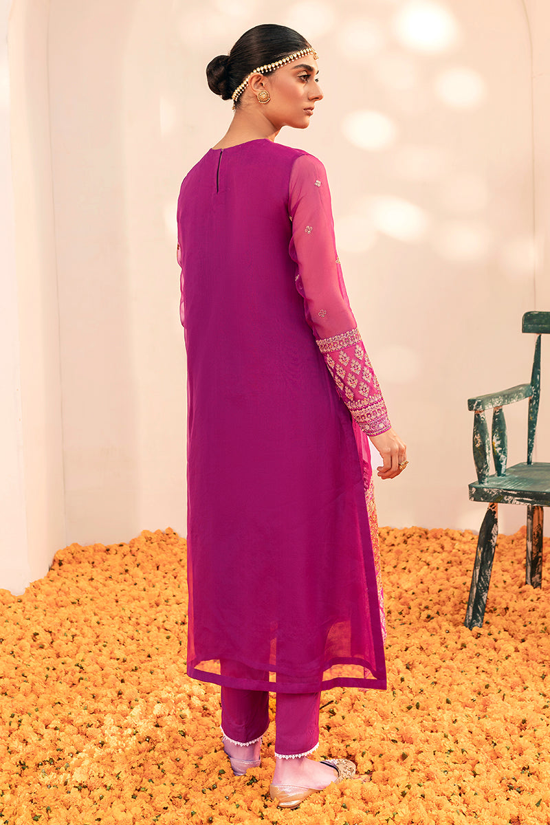 Magenta Plush Embroidered Shirt for Women - Soft & Stylish Casual Blouse - Perfect for Office, Date Night & Everyday Wear