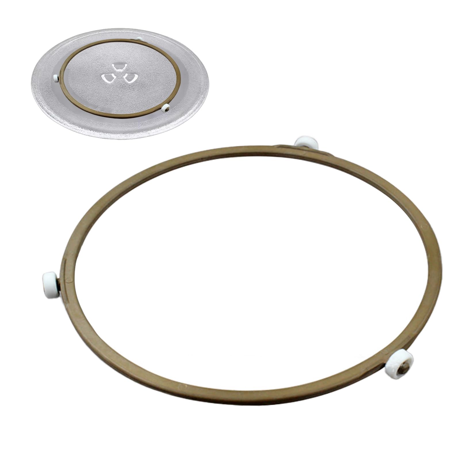 7.45 Inch Microwave Turntable Ring Replacement - Glass Plate Tray Support Holder with 14mm Roller Height - Compatible with Most Microwave Ovens - Perfect for Smooth Rotation of Glass Turntables in Home Kitchens