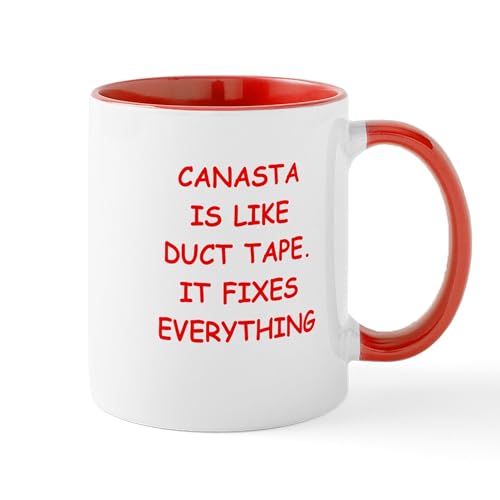 White/Red Inside - Canasta Mugs