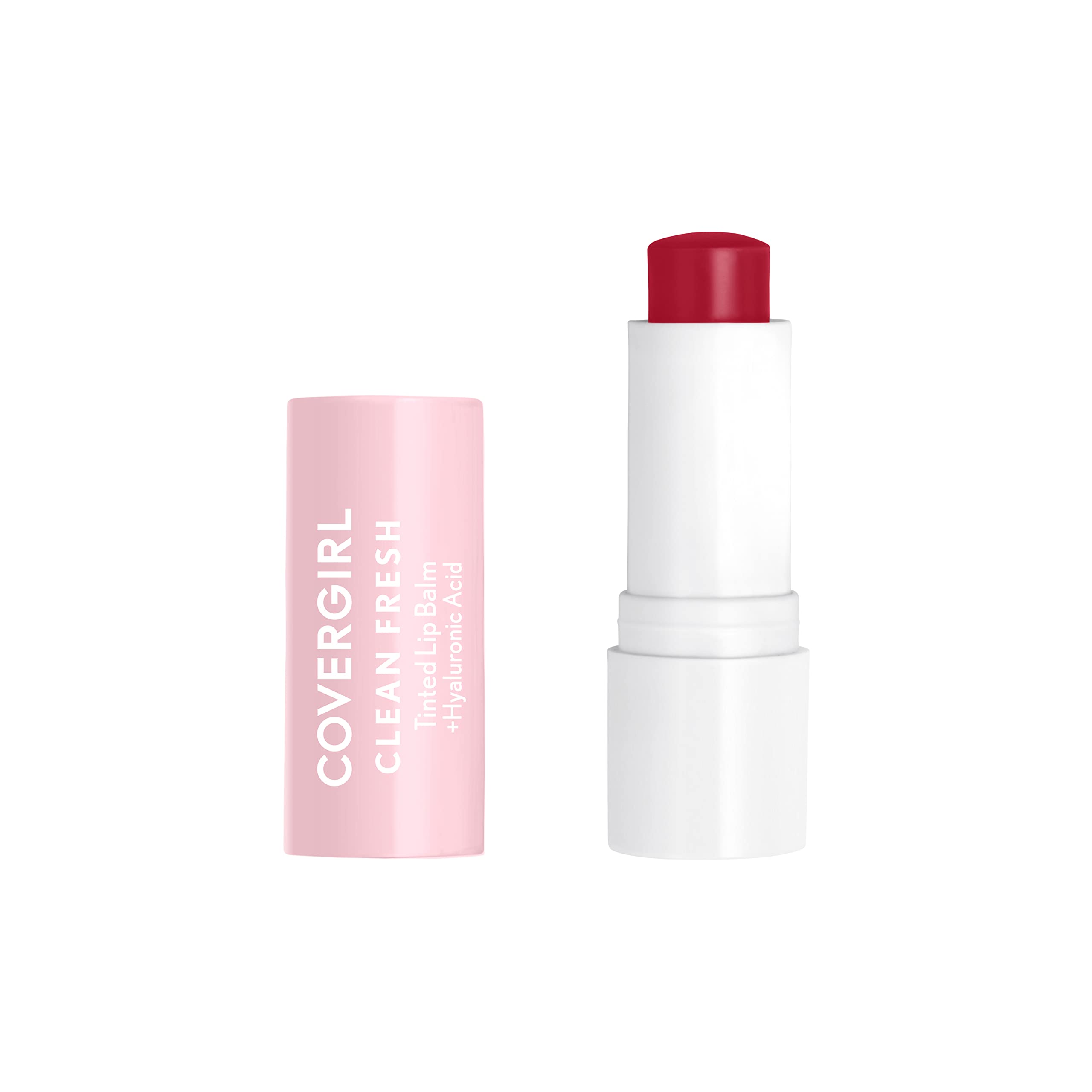 COVERGIRL Clean Fresh Tinted Lip Balm Set - I Cherry-Ish You & You're the Pom | Hydrating Lip Care with Natural Finish | Perfect for Everyday Wear & On-the-Go Touch Ups