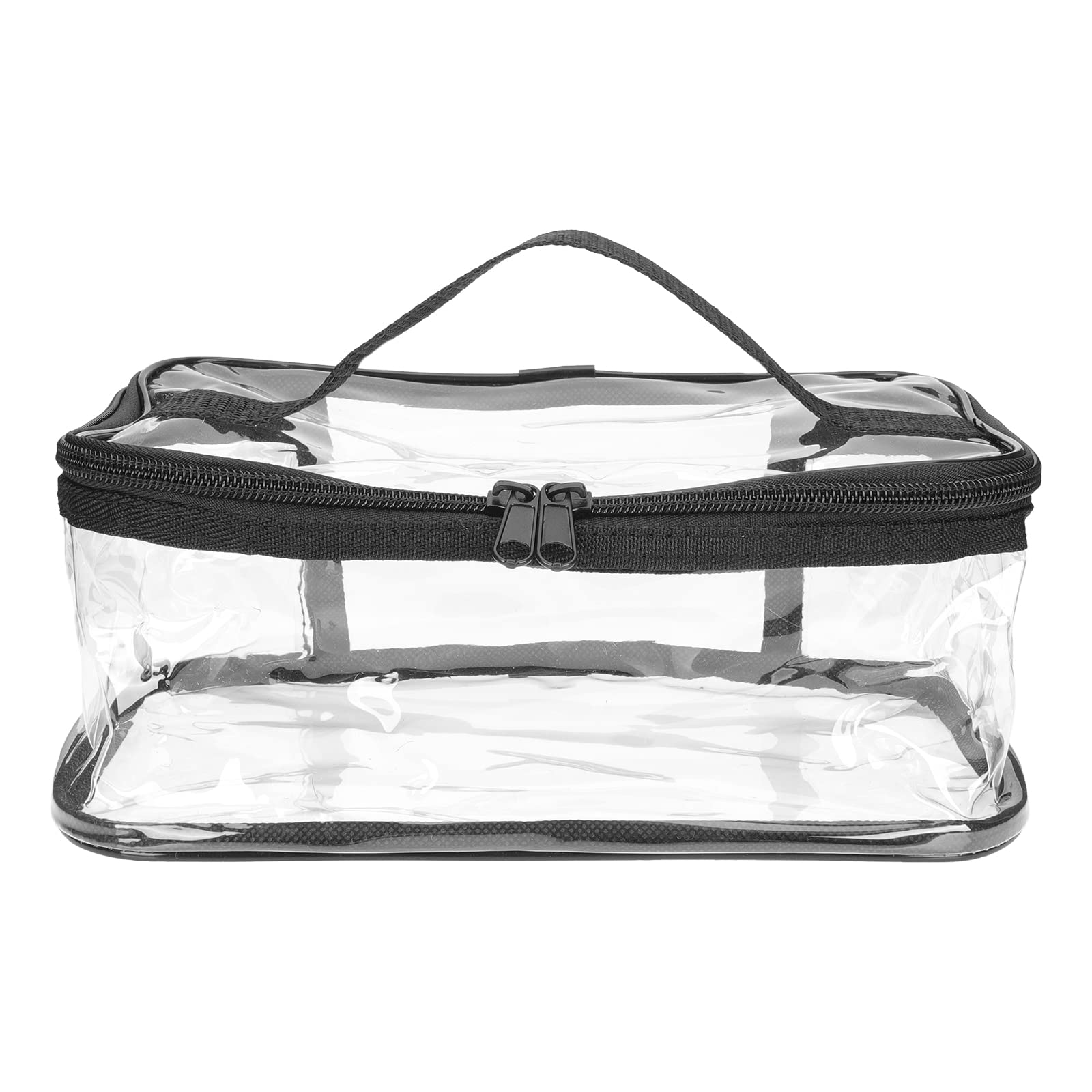 LUOZZY Transparent Picnic Lunch Bag - Large 23x15x6cm for Outdoor & Travel