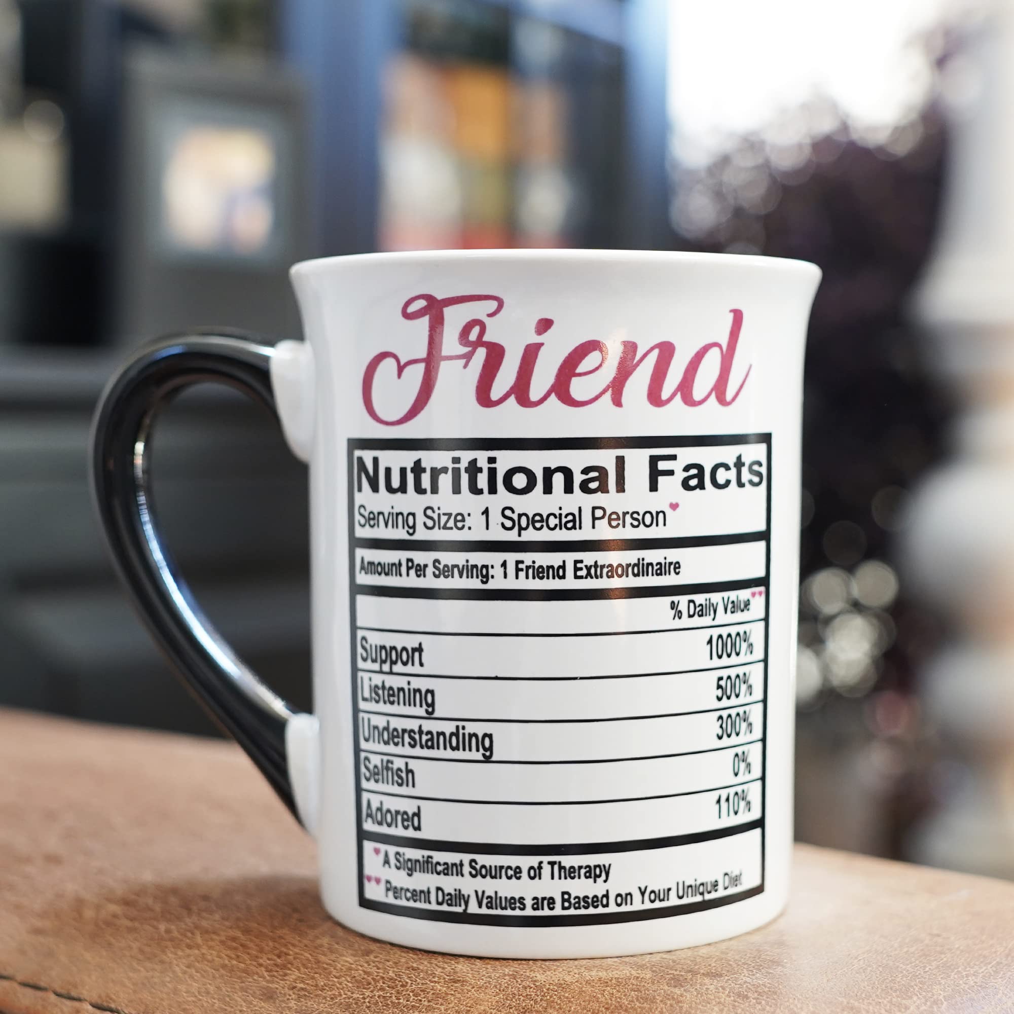 Cottage Creek 16oz Ceramic Best Friend Coffee Mug - Thoughtful Friend Gift for Birthdays, Holidays & Daily Coffee Rituals