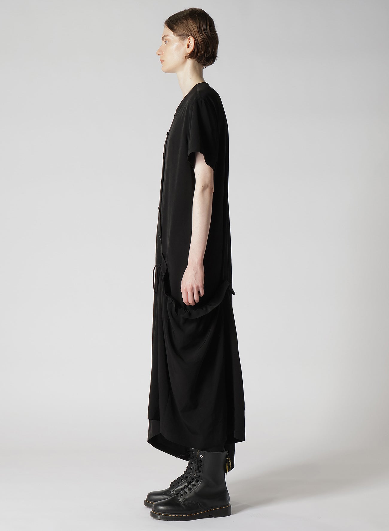 Elegant Crepe de Chine Half Sleeve Draped Dress for Women - Perfect for Cocktail Parties, Weddings & Evening Events