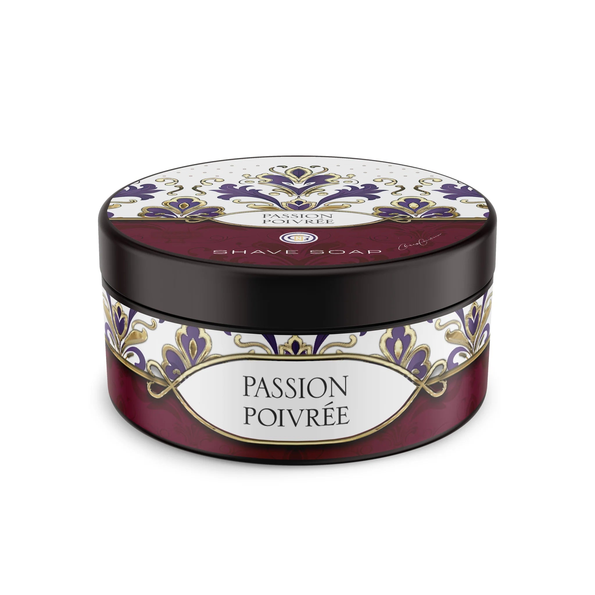 Gentleman’s Nod Passion Poivrée Shave Soap - Premium Men’s Grooming for Sensitive Skin | Perfect for Daily Shaving & Beard Care