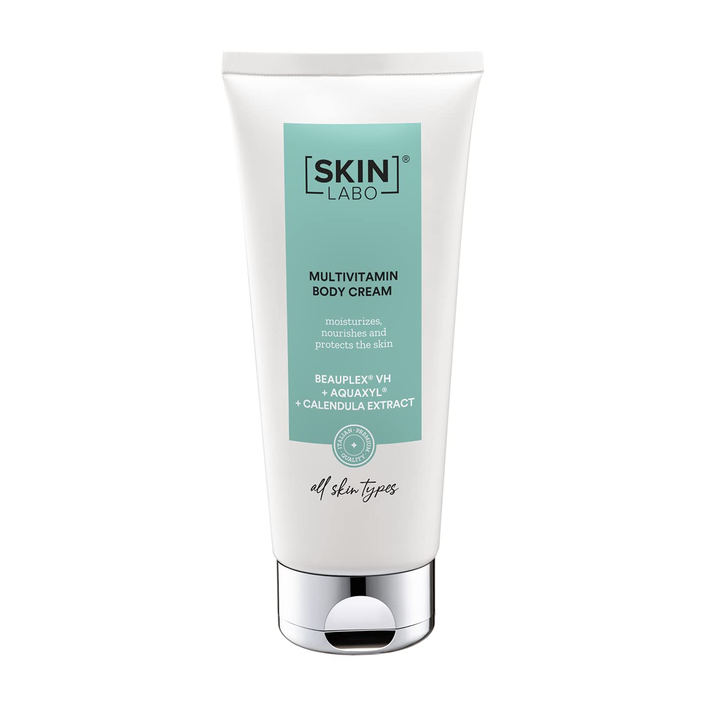 SkinLabo Multivitamin Body Cream - Deeply Nourishing & Hydrating Moisturizer for Dry Skin, Improves Skin Elasticity & Firmness, Daily Use Body Lotion, 200ml - Perfect for Post-Shower, Nighttime & Winter Skin Care