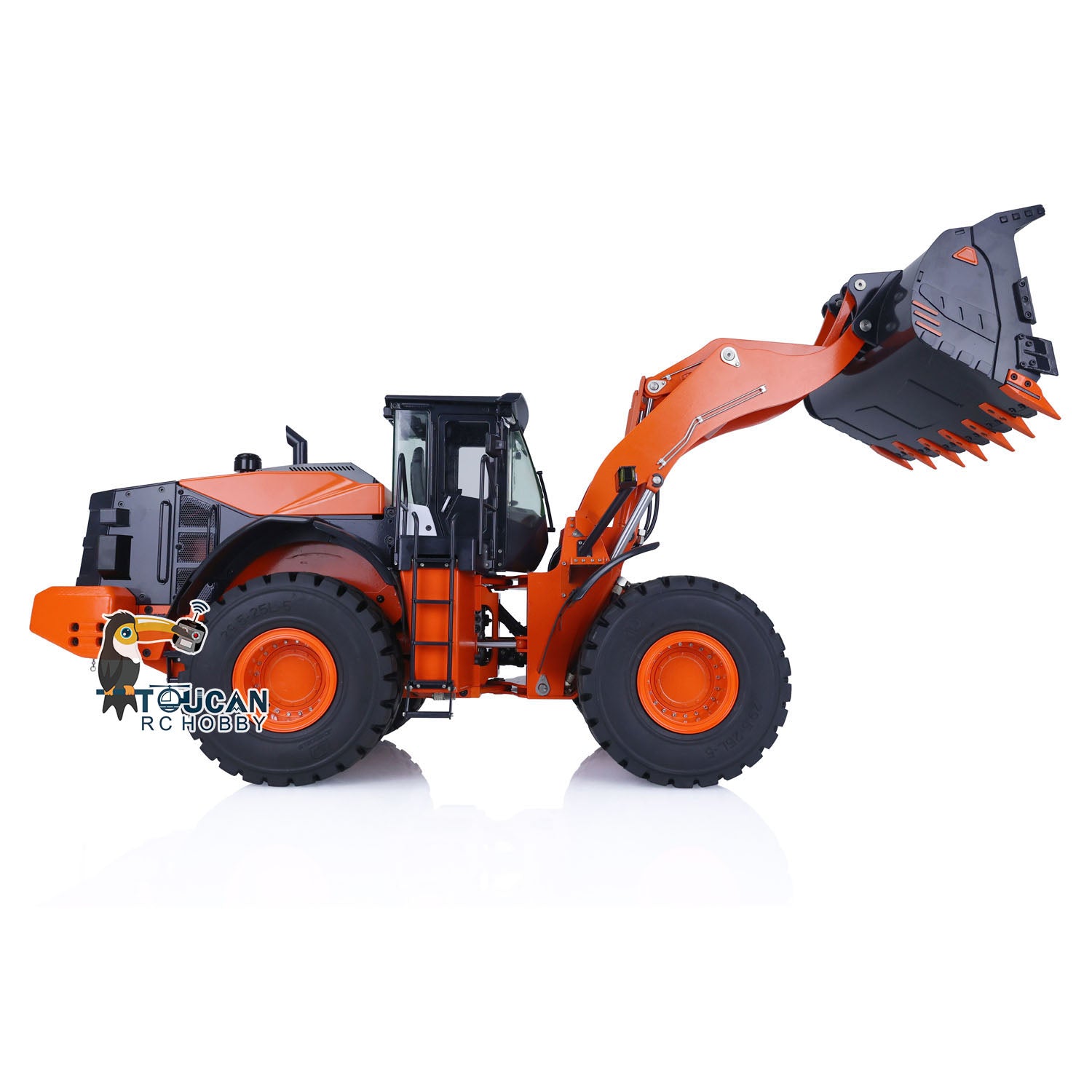 1/14 Scale Hydraulic RC Loader ZW370 JDM 198 - Remote Control Metal Construction Truck with New Sound Module - Realistic Model for Construction Site Play & Collectors