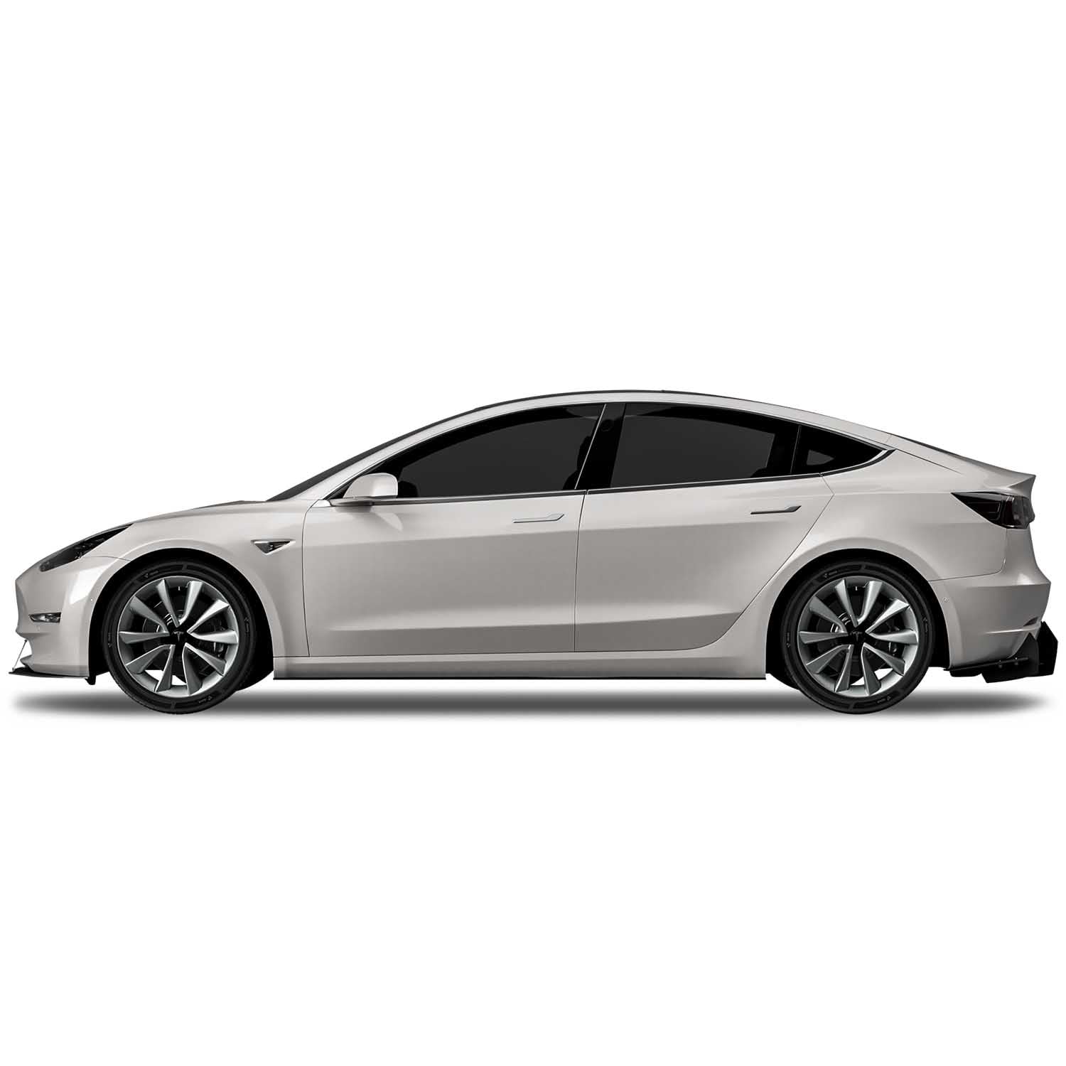 Vicrez VR1 Side Splitter vz102380 for Tesla Model 3 2017-2021 - Aerodynamic Body Kit Upgrade for Enhanced Style & Performance | Perfect for Car Enthusiasts & Street Racing