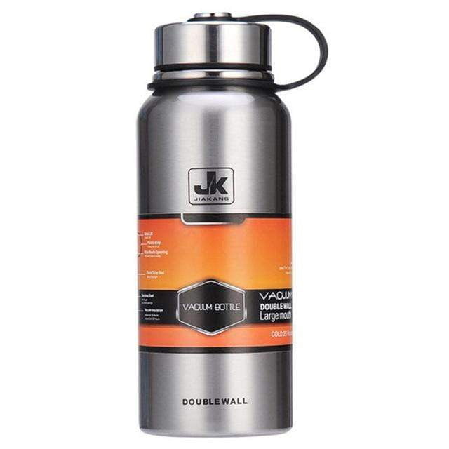 600ml/1000ml/1500ml JK Double Wall Insulated Stainless Steel Water Bottle - Leakproof Vacuum Flask for Gym, Hiking & Travel - BPA Free Hot & Cold Beverage Container