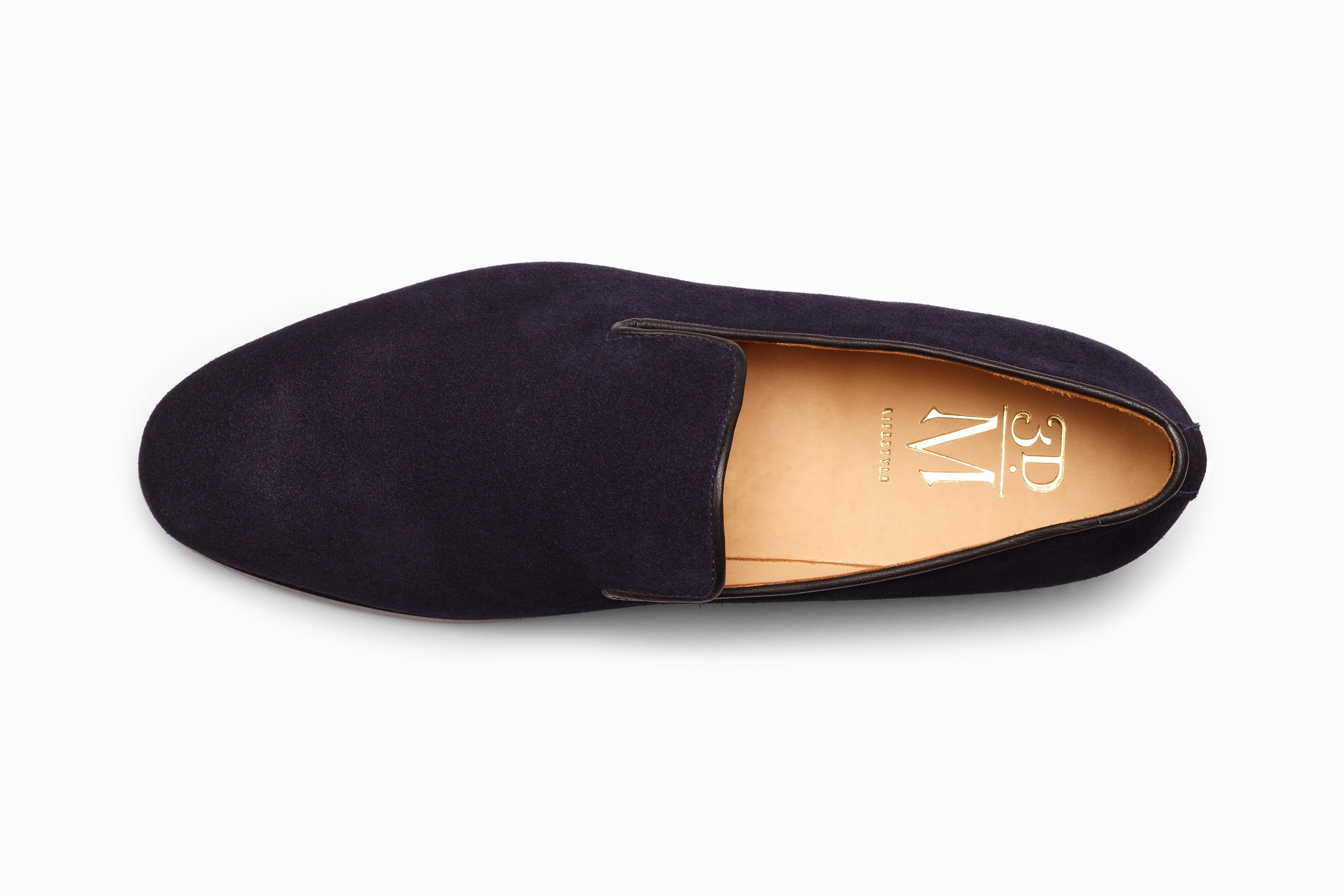 Premium Venetian Loafers for Men - Navy Blue Suede Slip-On Shoes - Comfortable & Stylish for Business Casual & Office Wear