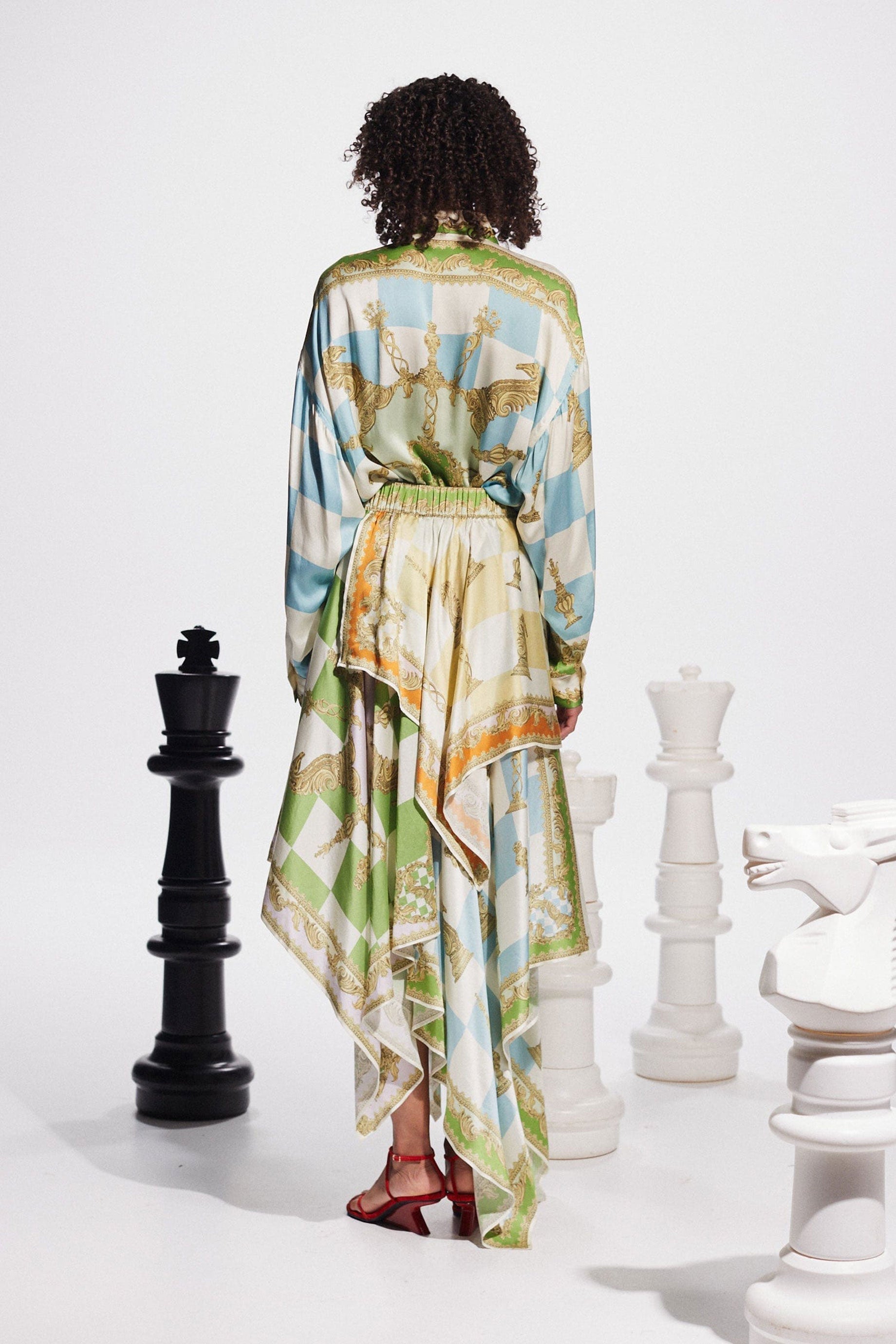 Alemais Checkmate Shirt - Stylish Multi-Colored Casual Button-Up for Men | Perfect for Office, Date Night & Summer Outings