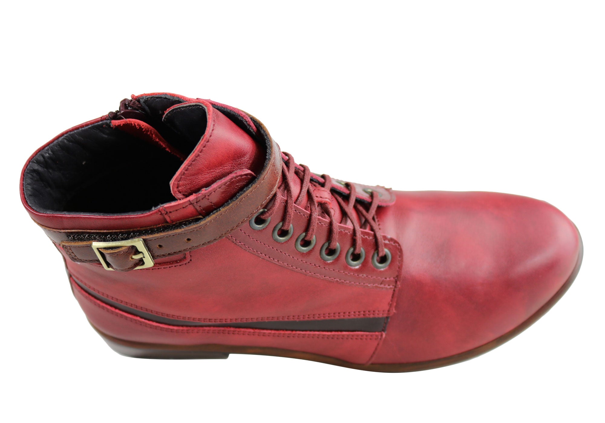 Naot Kona Women's Leather Comfortable Supportive Lace-Up Ankle Boots - Perfect for Walking, Travel & Everyday Wear