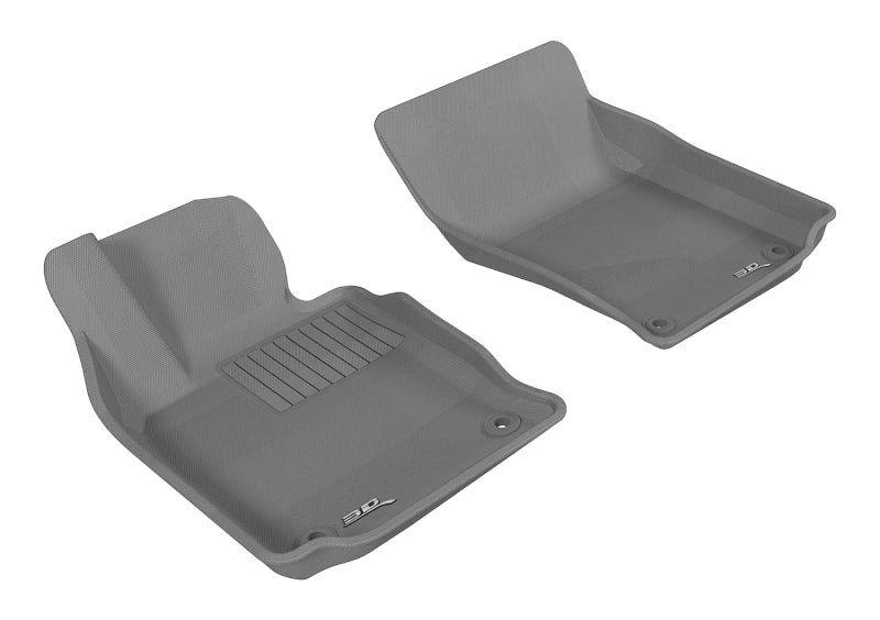3D MAXpider Custom Fit Floor Mats for 2010-2016 Porsche Panamera - Kagu Series 1st Row All-Weather Protection (Gray) | Perfect for Daily Commuting & Road Trips