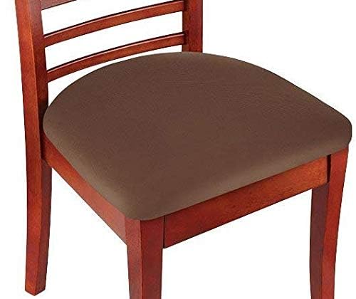 Stretchable Chair Covers for Kids & Pets - Set of 2 (Brown) - Home Dining Protection