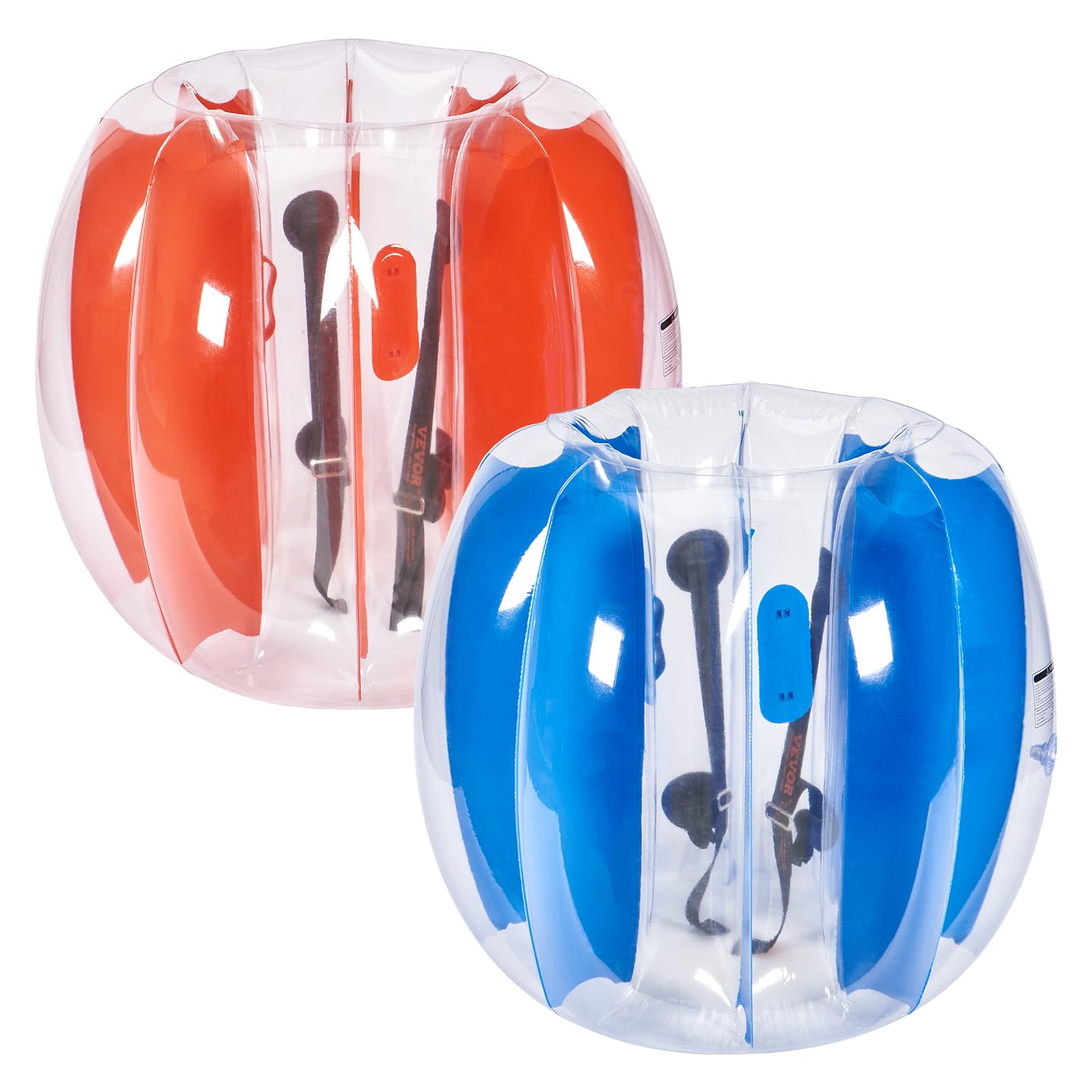 VEVOR Inflatable Bumper Balls 2-Pack - 3FT/0.9M Sumo Zorb Balls for Kids & Teens | Durable PVC Human Hamster Bubble Balls for Outdoor Team Games, Playground, Backyard, Birthday Parties & School Events | Perfect for Bumper Bopper, Field Day & Summer Camp Activities