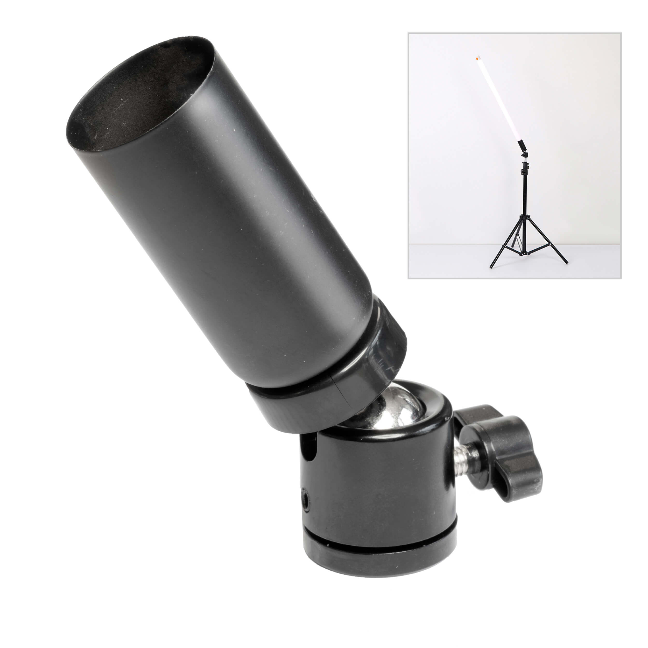 320 Degree Rainbow RGB LED Tube Light Stand Bracket - Adjustable Lighting Fixture for Room Decor, Gaming Setup & Photography Studio