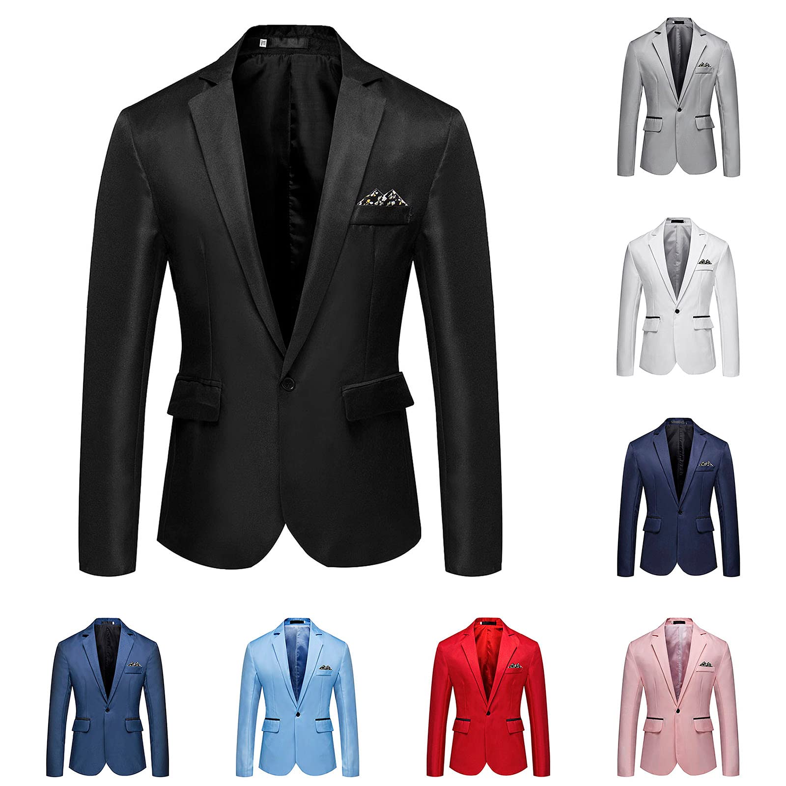 Slim Fit Men's Blazer - Formal Business & Wedding Suit Jacket for Daily Wear