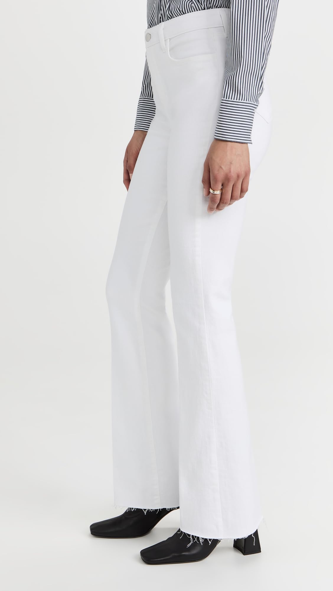 Women's Ruth Straight Raw Hem Jeans - High Waist Slim Fit Denim Pants for Casual & Everyday Wear | Perfect for Office, Outings & Date Nights