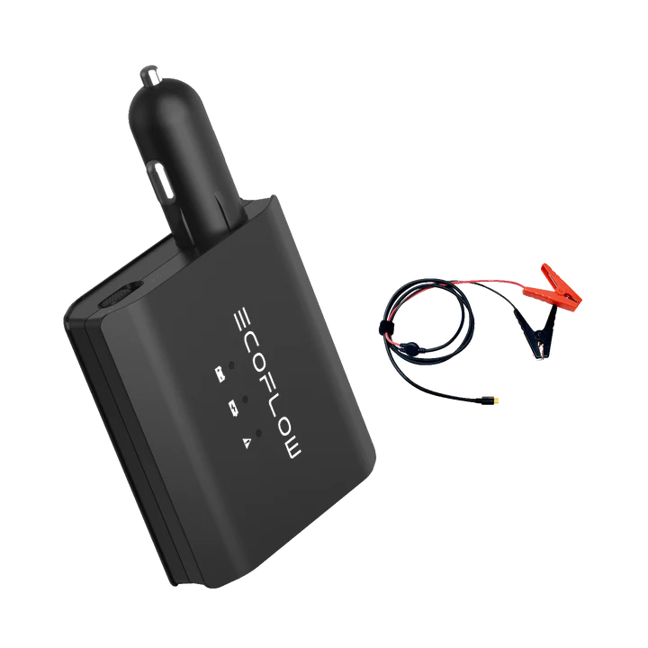 EcoFlow Smart Auto Battery Charger for Portable Power Stations - Fast Charging, Solar Generator Compatible - Perfect for Camping, RV Trips & Emergency Power Backup