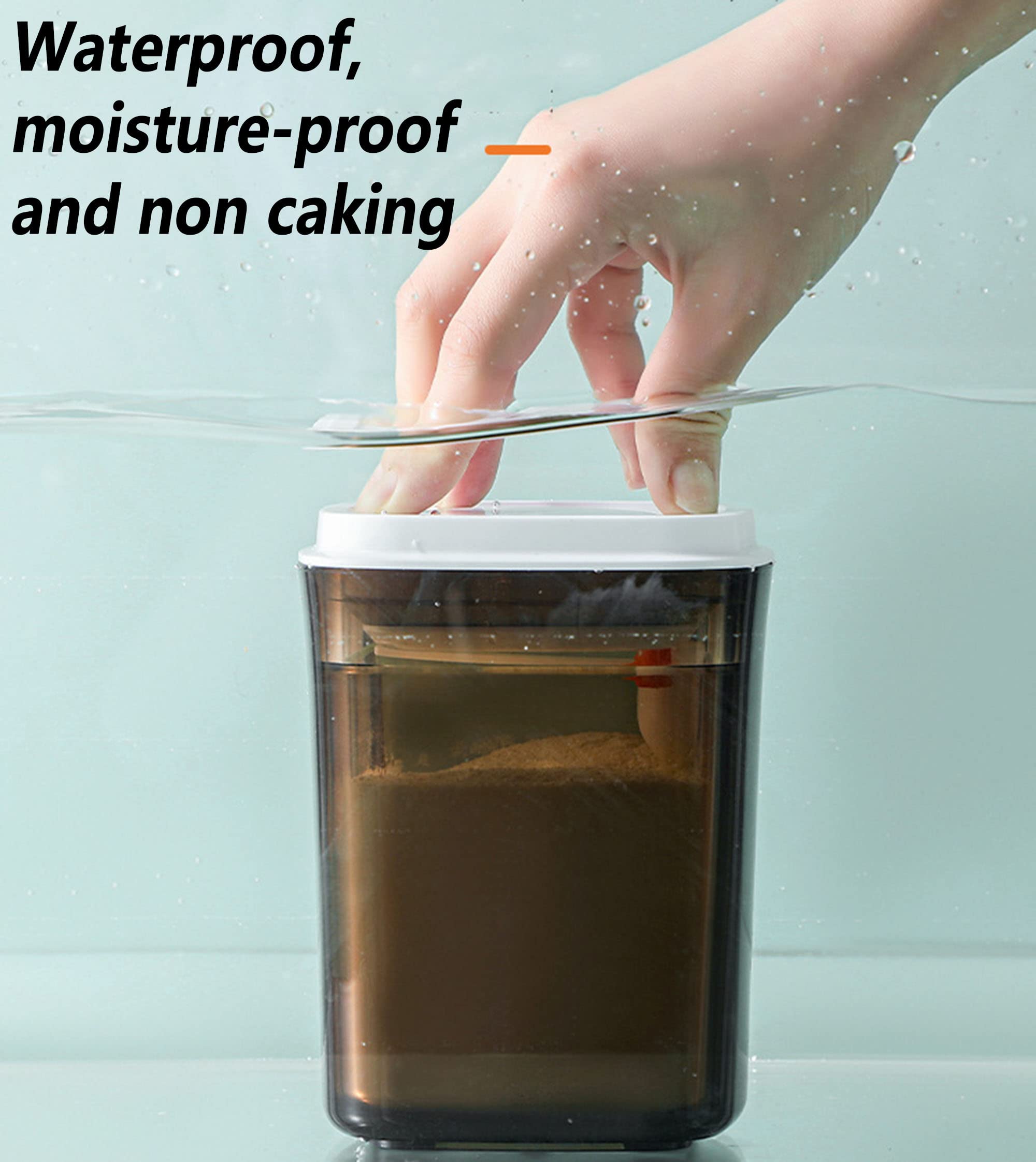 DXIA Baby Milk Powder Dispenser - One Touch Formula Dispenser & Portable Food Storage Container with Lid (1700ml) | Perfect for Storing Milk Powder, Fruits, Snacks, Cereals | Ideal for Travel, Home Use & On-the-Go Feeding
