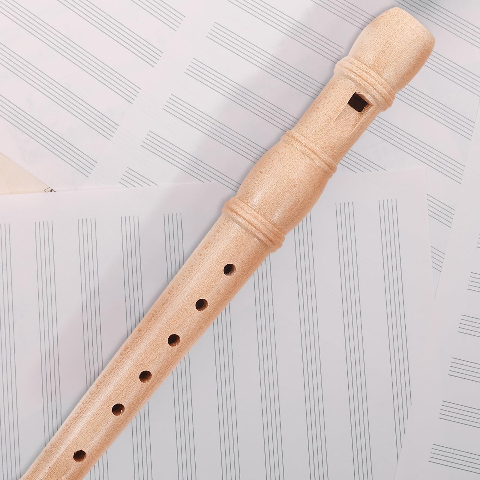 Wooden Recorder Saxophone for Music Students - Professional Wind Instrument for Beginners & Practice - Perfect for School Bands, Home Practice & Music Classes