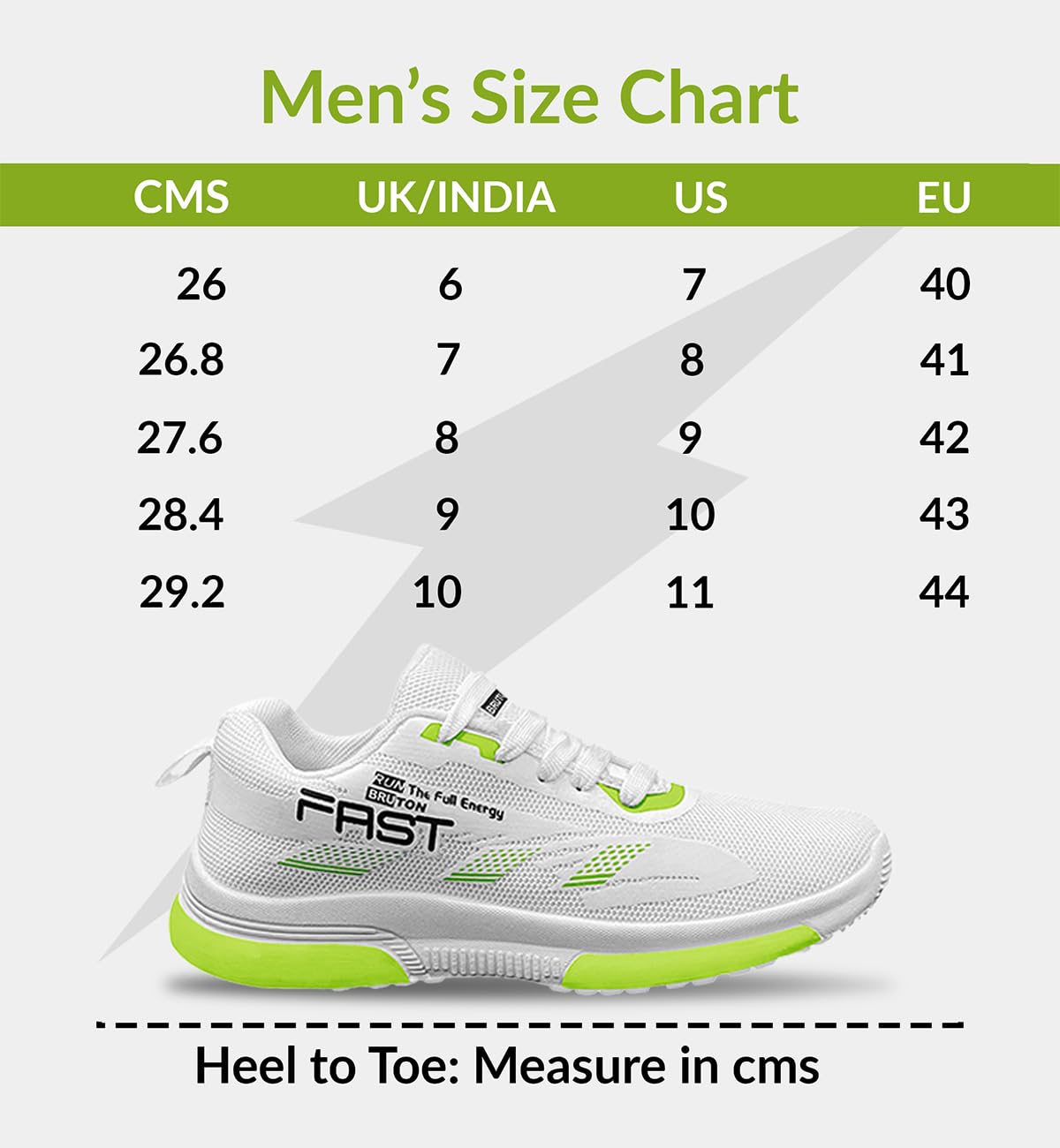 BRUTON Men's White Walking Shoes - Lightweight Comfortable Sneakers for Walking, Yoga & Casual Wear - Perfect for Men & Boys | Gym, Workout, Travel & Everyday Use