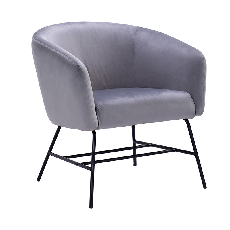 GALEN Modern Lounge Chair in Ash Grey - Comfortable Living Room Seating for Relaxing & Reading