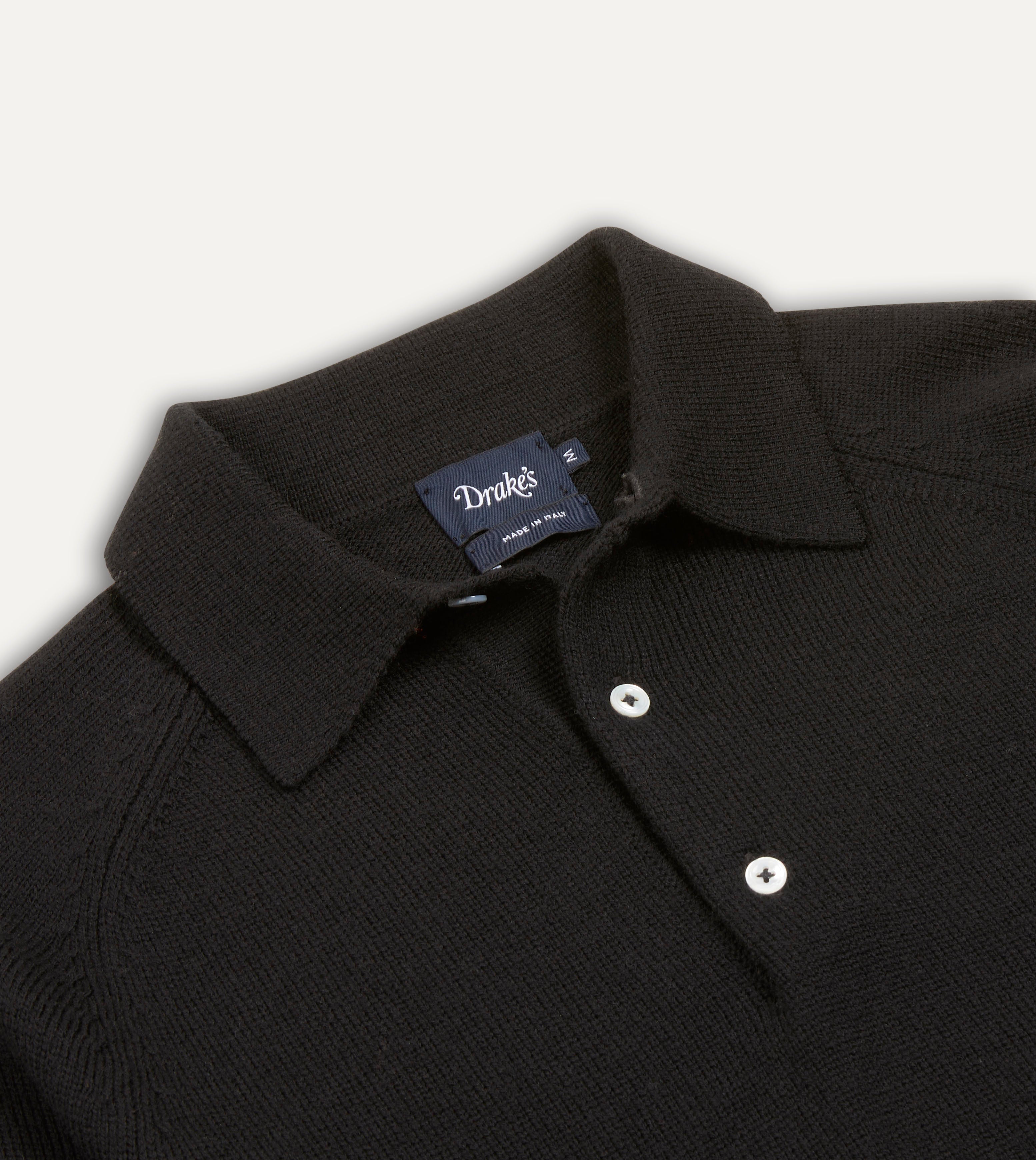 Premium Black Merino Wool Knitted Polo Shirt for Men - Soft Breathable & Odor Resistant - Perfect for Business Casual, Travel & Outdoor Activities