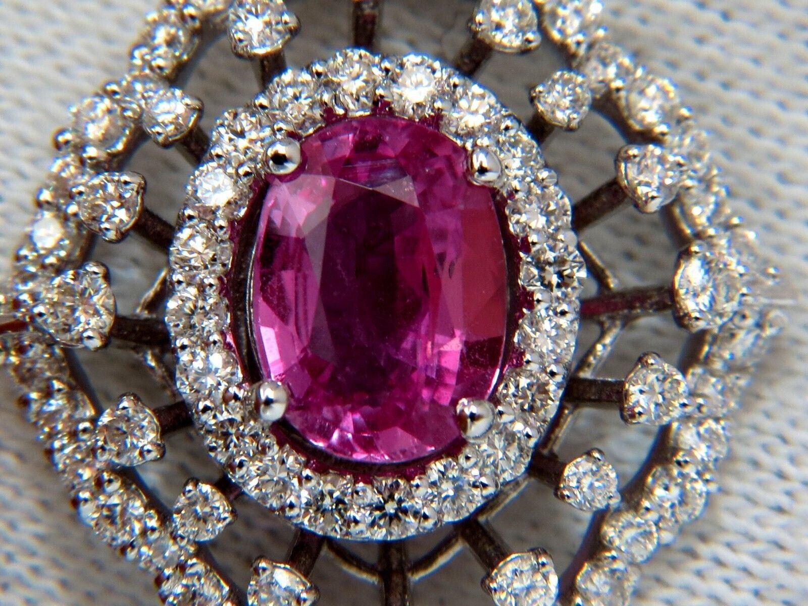 14kt Pink Sapphire and Diamond Dangle Earrings - GIA Certified | Elegant Jewelry for Weddings, Parties & Special Occasions