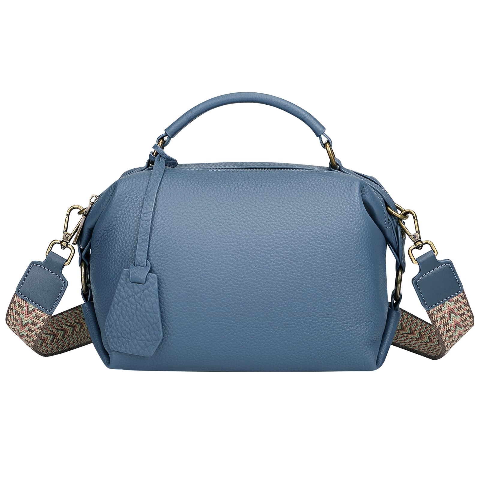 Genuine Leather Crossbody Bags for Women - Stylish Small Purse with Guitar Strap for Casual Outings