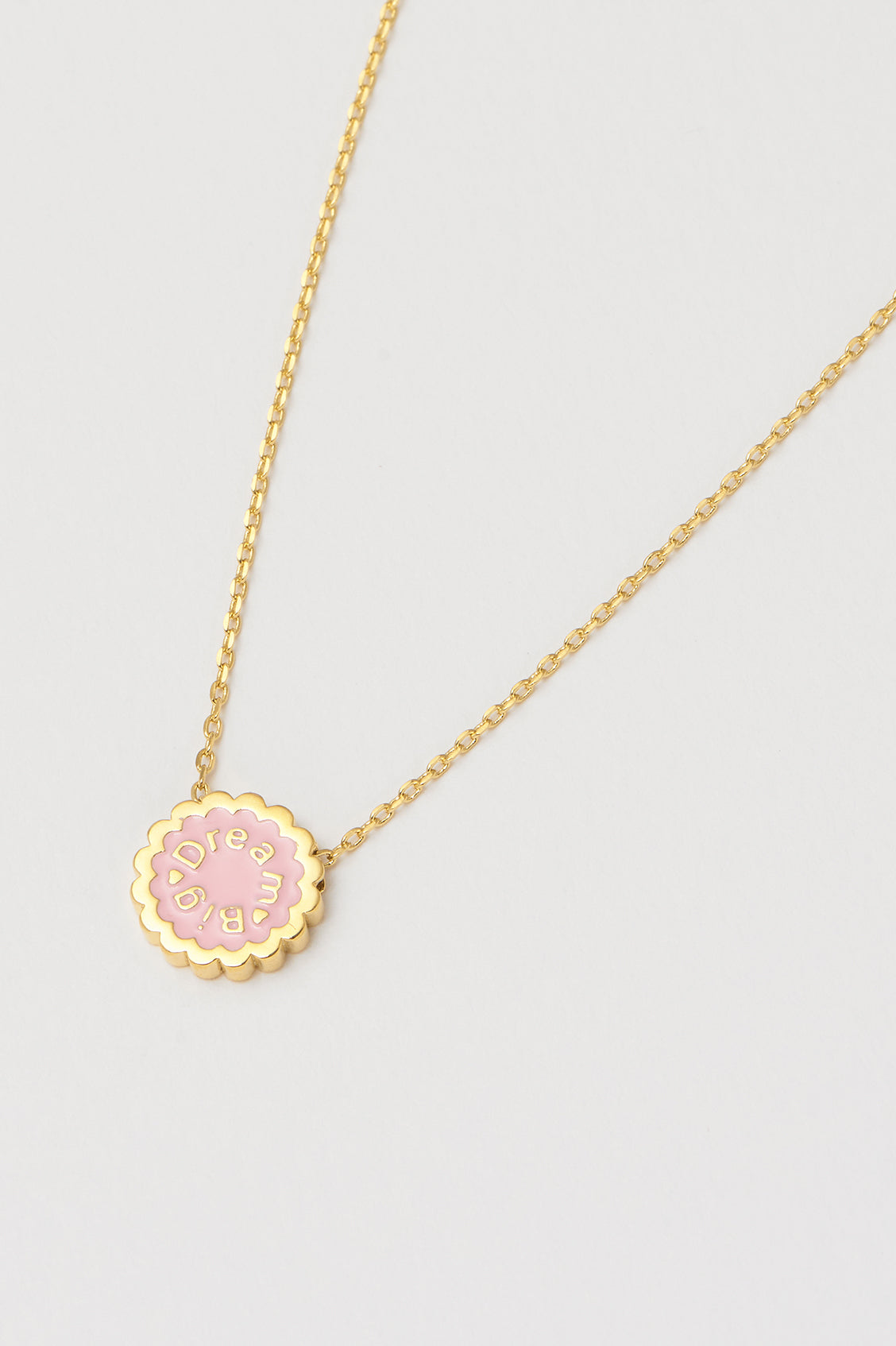 Dream Big Enamel Pendant Necklace - Inspirational Jewelry Gift for Women - Perfect for Daily Wear, Special Occasions & Motivational Gifts