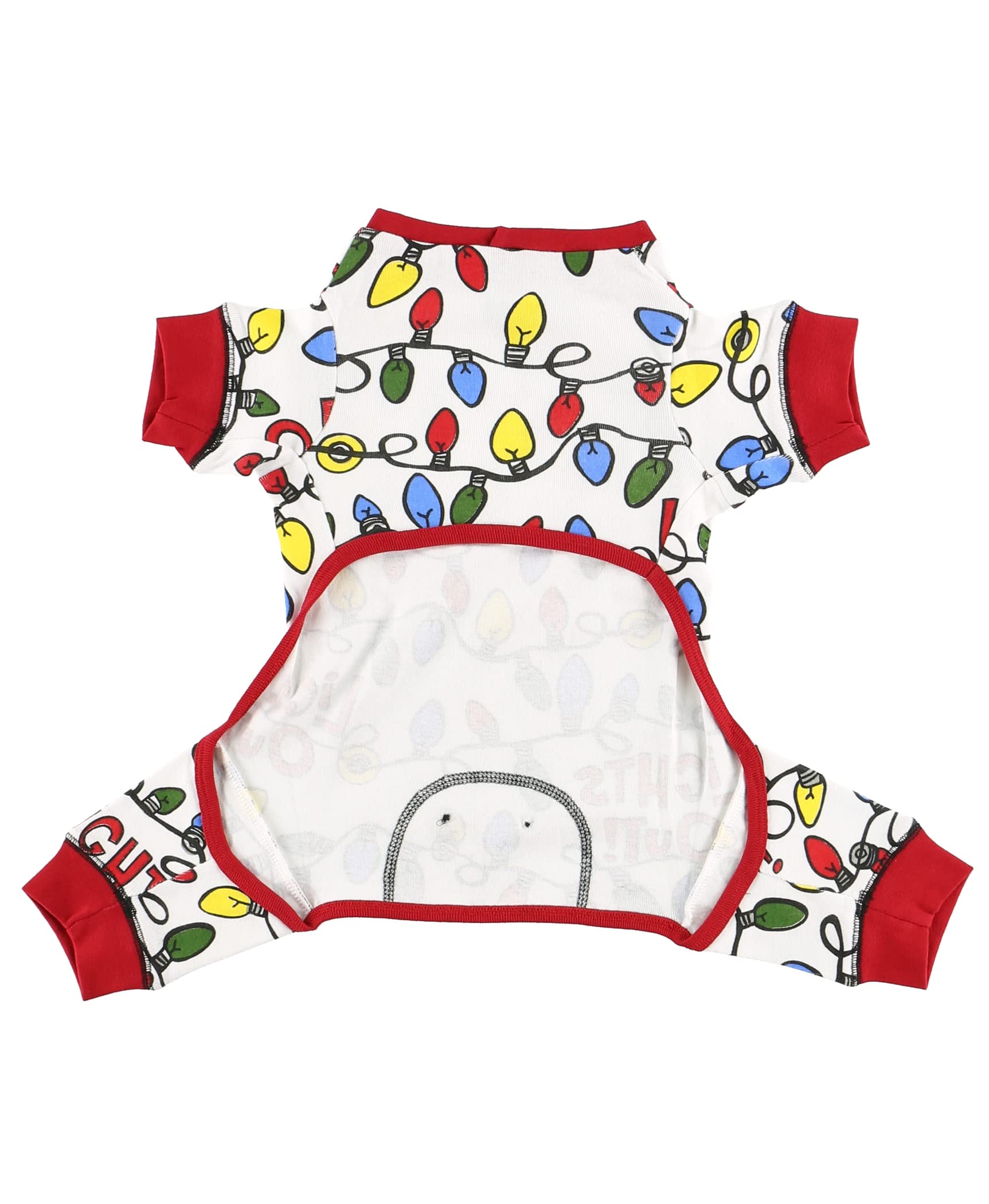 Lazy One Flapjacks Dog Sweater - One-Piece X-Large Christmas Pajamas for Dogs with Holiday Lights Design - Matching Family Outfits for Cozy Winter Nights & Festive Pet Photos