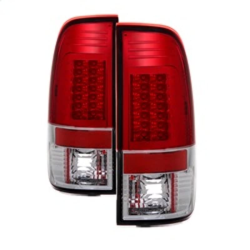 Spyder Auto 5029140 LED Tail Lights Red/Clear - High Performance Replacement Lights for Trucks & SUVs - Enhanced Visibility & Style Upgrade