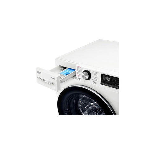 LG WV9 1412W 12KG/26.5lbs Large Capacity Front Load Washing Machine - Energy Efficient, Quiet Operation, White - Perfect for Apartments, Laundry Rooms & Smart Homes