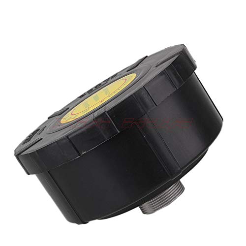 32mm Black Plastic Air Compressor Intake Silencer Filter with Male Thread - Reduces Noise for Workshop, Garage & DIY Projects