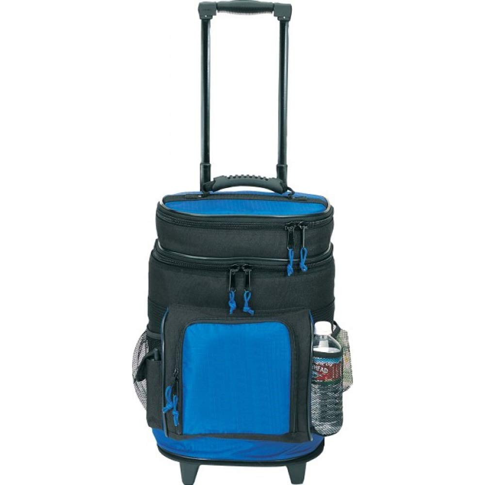 Travel5.0 Deluxe Ripstop Beach Rolling Cooler with Wheels - Red | Portable Insulated Cooler for Picnics, Camping & Outdoor Adventures