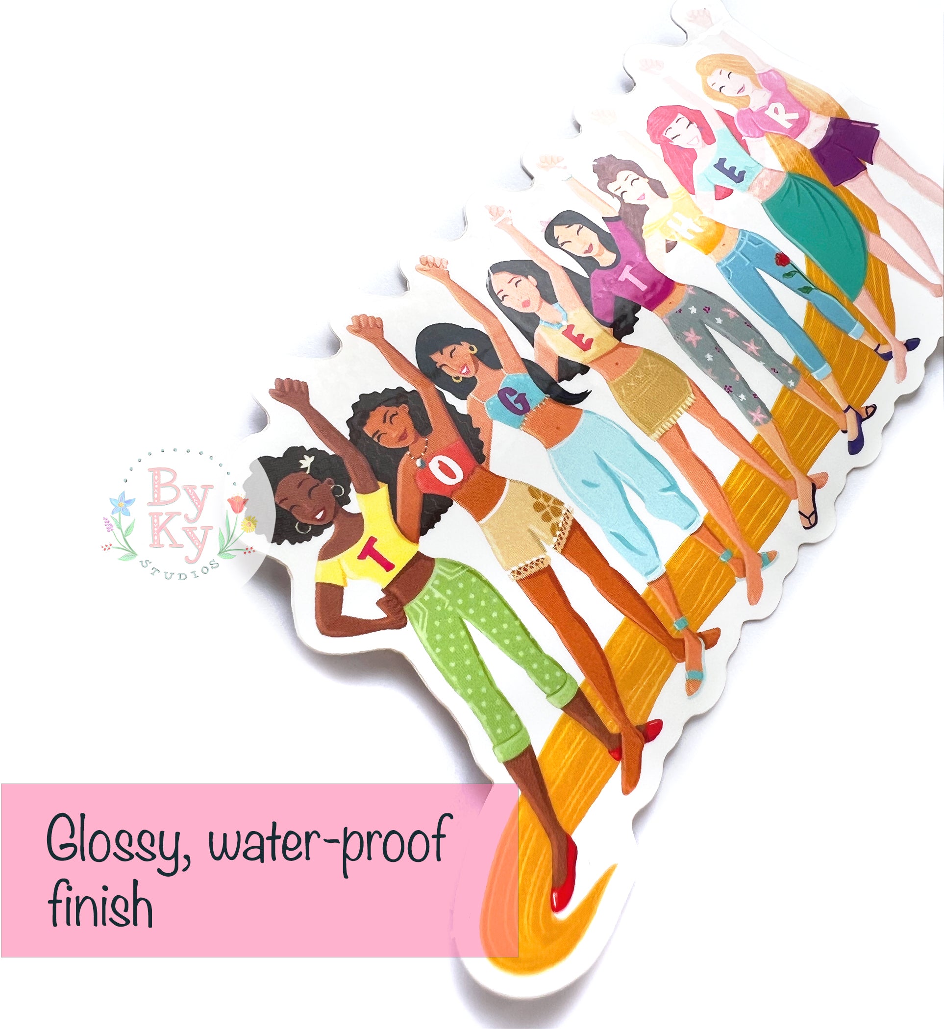 Together Princess Vinyl Sticker - Waterproof, Durable Decal for Laptops, Water Bottles & DIY Crafts - Perfect for Kids Rooms, Scrapbooking & Personalizing Gifts