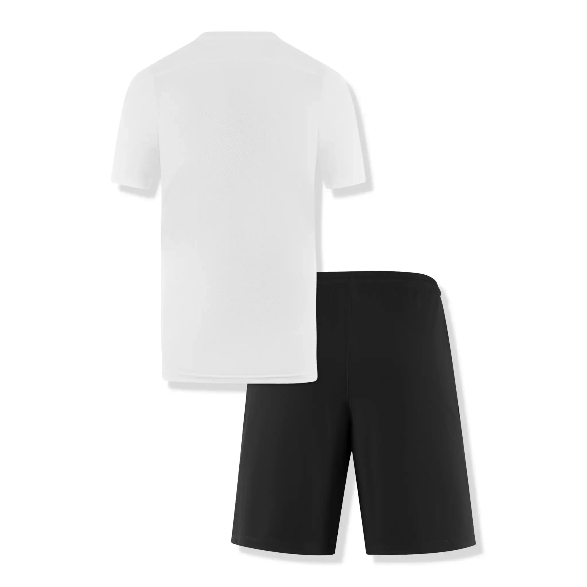 Nike Dri-FIT Park III White & Black T-Shirt and Shorts Set - Moisture-Wicking Workout Clothes for Men - Perfect for Gym, Running, and Basketball Training