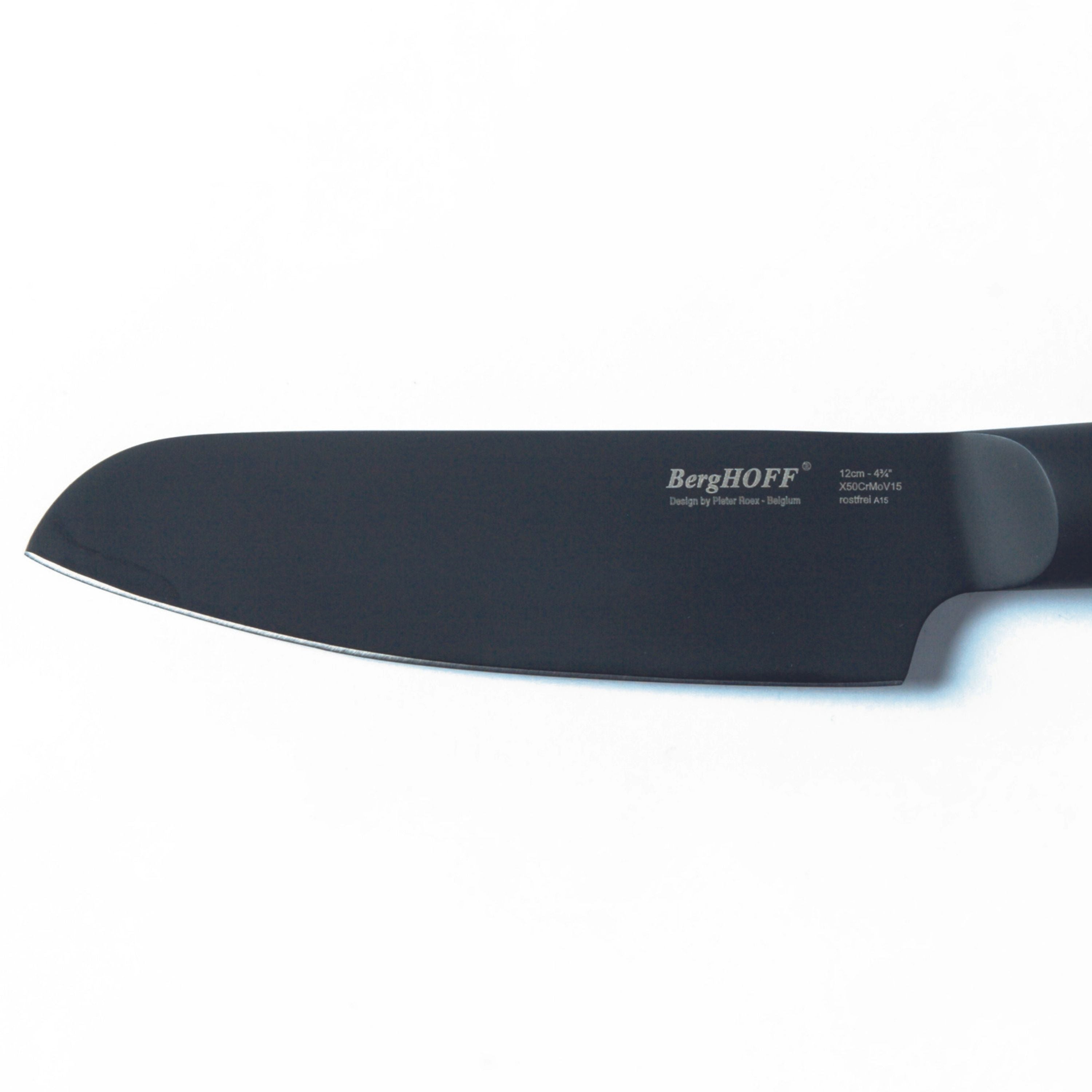 BergHOFF Ron 4.7-Inch Nonstick Vegetable Knife - Black - Perfect for Slicing, Dicing, and Chopping Fruits & Vegetables in the Kitchen