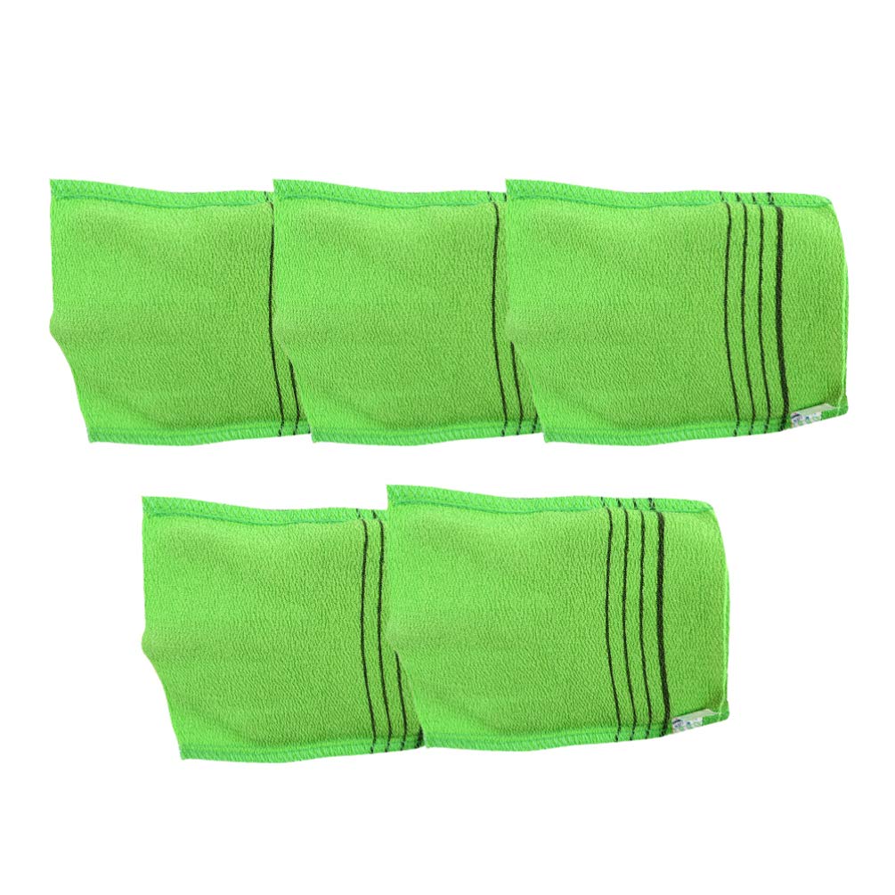 Healifty 5-Pack Exfoliating Glove Mitts - Body Scrub Mitt for Smooth Skin, Bath & Shower Exfoliator, Reusable Wash Cloth for Dead Skin Removal - Perfect for Spa, Home Use & Gift Ideas