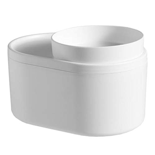 Mini Desktop Trash Can - Small Plastic Garbage Bin with Shake Cover for Office, Kitchen, Coffee Table & Car | Cabilock Food Container & Paper Basket | Perfect for Home, Work & Travel Use