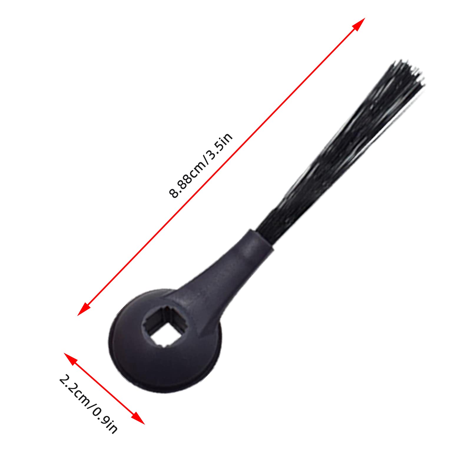 Kingsea 6 Pack Side Brushes - Compatible Replacement for Shark IQ RV1001AE RV101 Vacuum Cleaner - Durable Vacuum Accessories Kit (Black) - Perfect for Deep Cleaning Carpets & Hard Floors